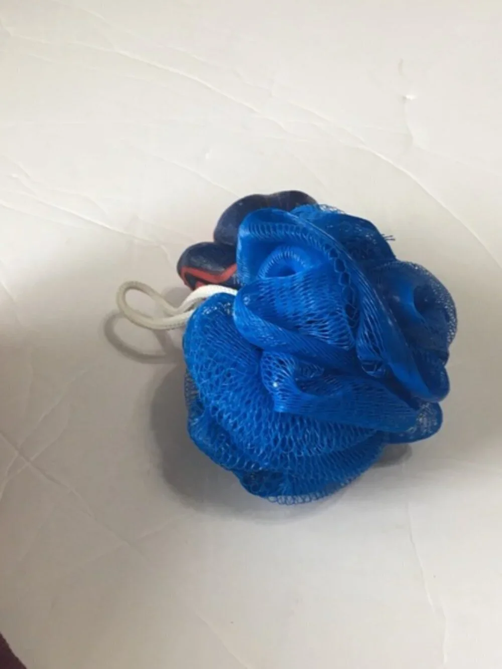 Spiderman Red & Blue Kids Bath Toy with Mesh Scrubber